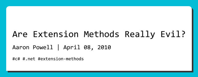 net - What are Extension Methods? - Stack Overflow